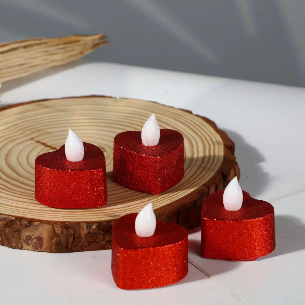 Flameless LED Tea Light Candles, Realistic Flickering Wicks, Bateria, Decoração do lar