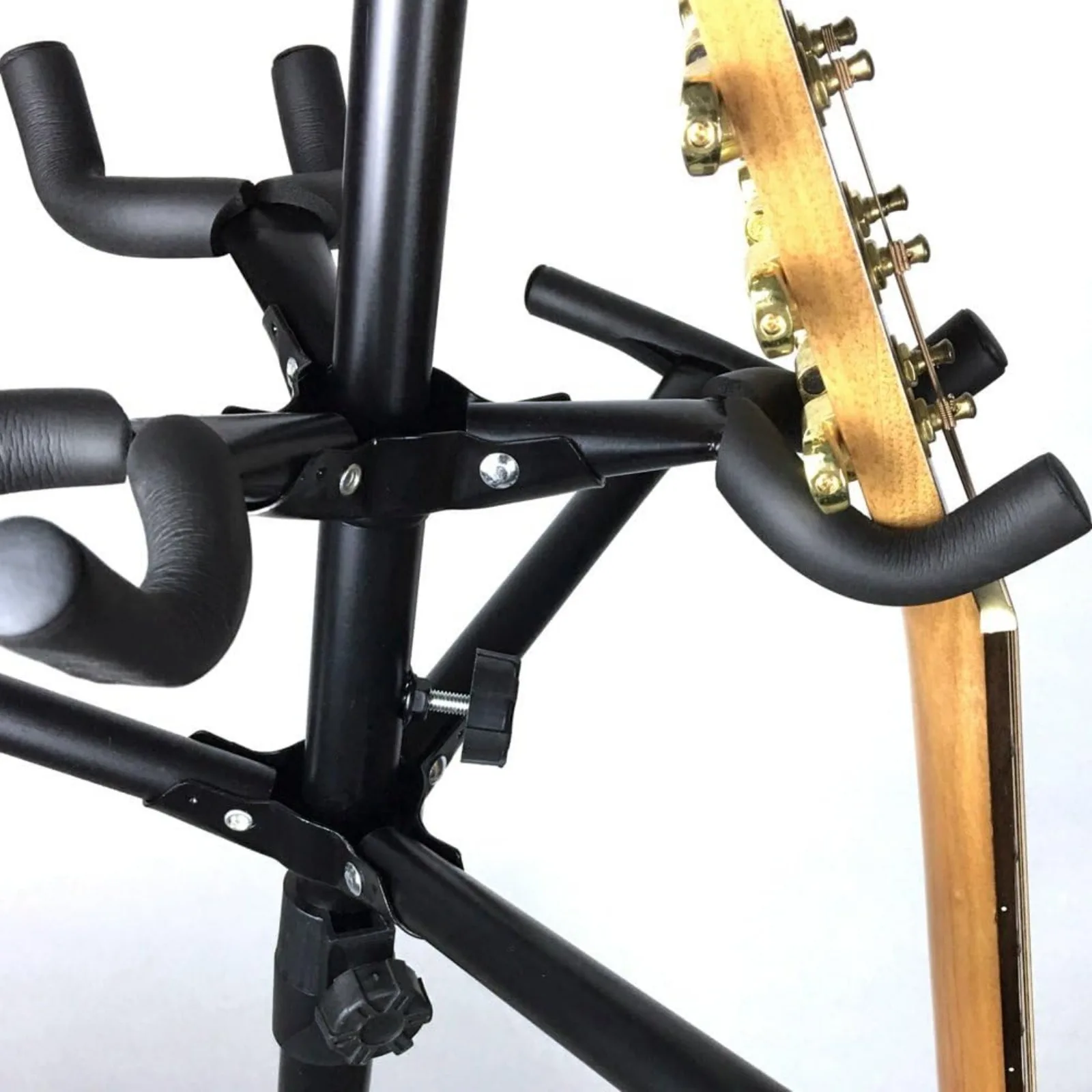 US 9 for Guitar, Ukulele, Bass, 3-Tier Standing Rack Holder Display - Vertical Style