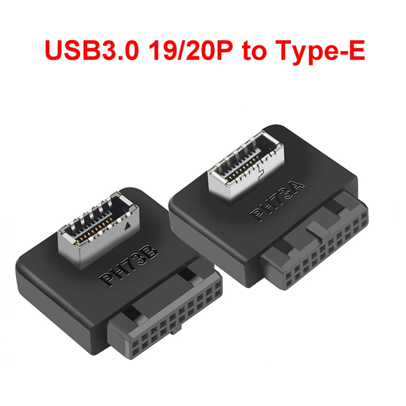 USB 3.0 Internal Header to USB Type C Front Type E Adapter 20/19-pin to Type C Converter Motherboard Desktop Converter