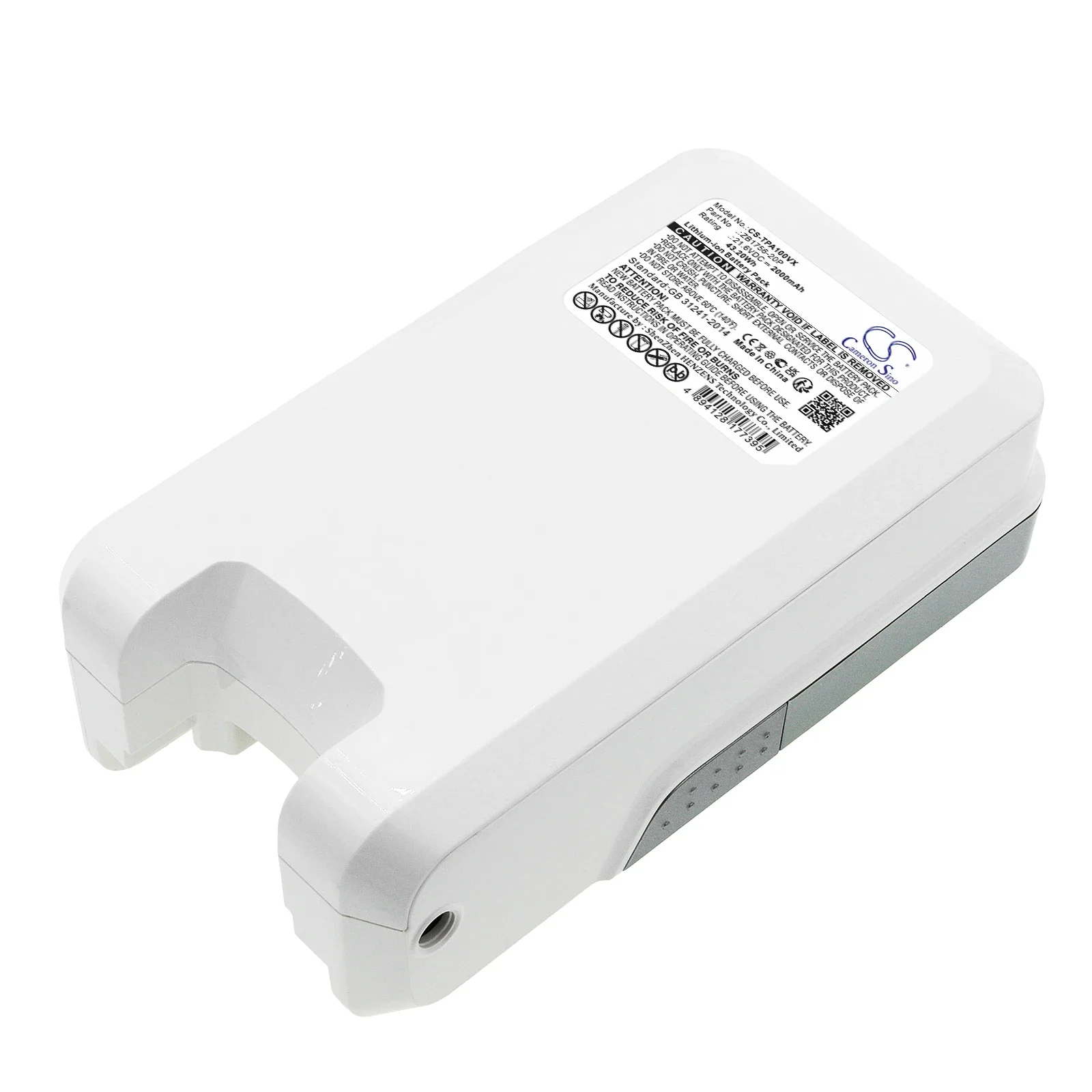 Vacuum Battery For Tineco ZB1756-20P A10 Hero Master Capacity 2000mAh / 43.20Wh Color White Best price for a limited time Li-ion