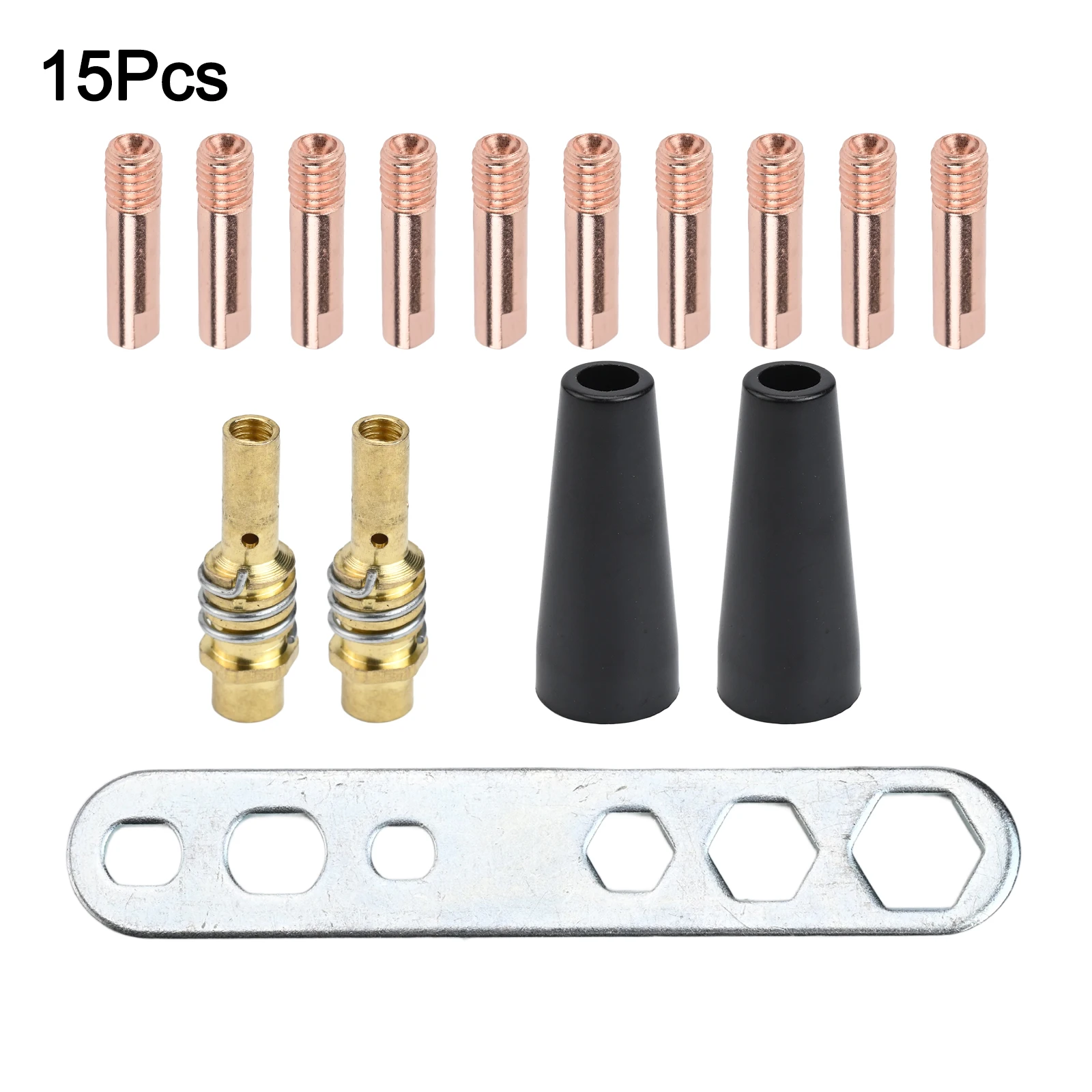 

Copper Contact Tips For Welding Copper Welding Tips 0.8mm 0.030'' Size 15AK Welding Accessory Heat-resistant Bakelite Design