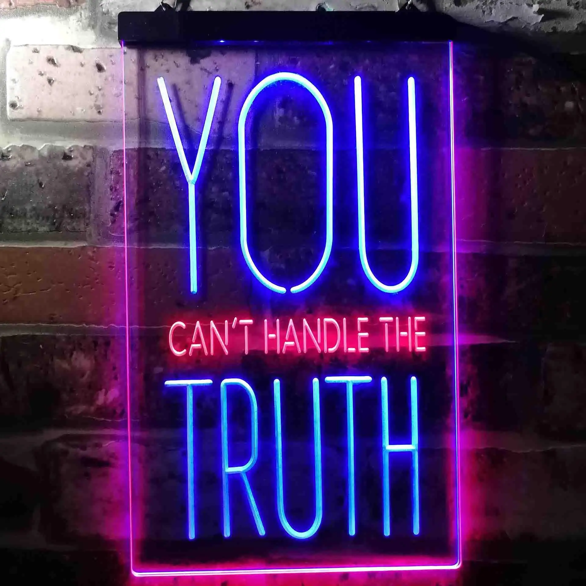 You Can't Handle The Truth Daily Quotes Dual Color Led Neon Sign st6-i3690