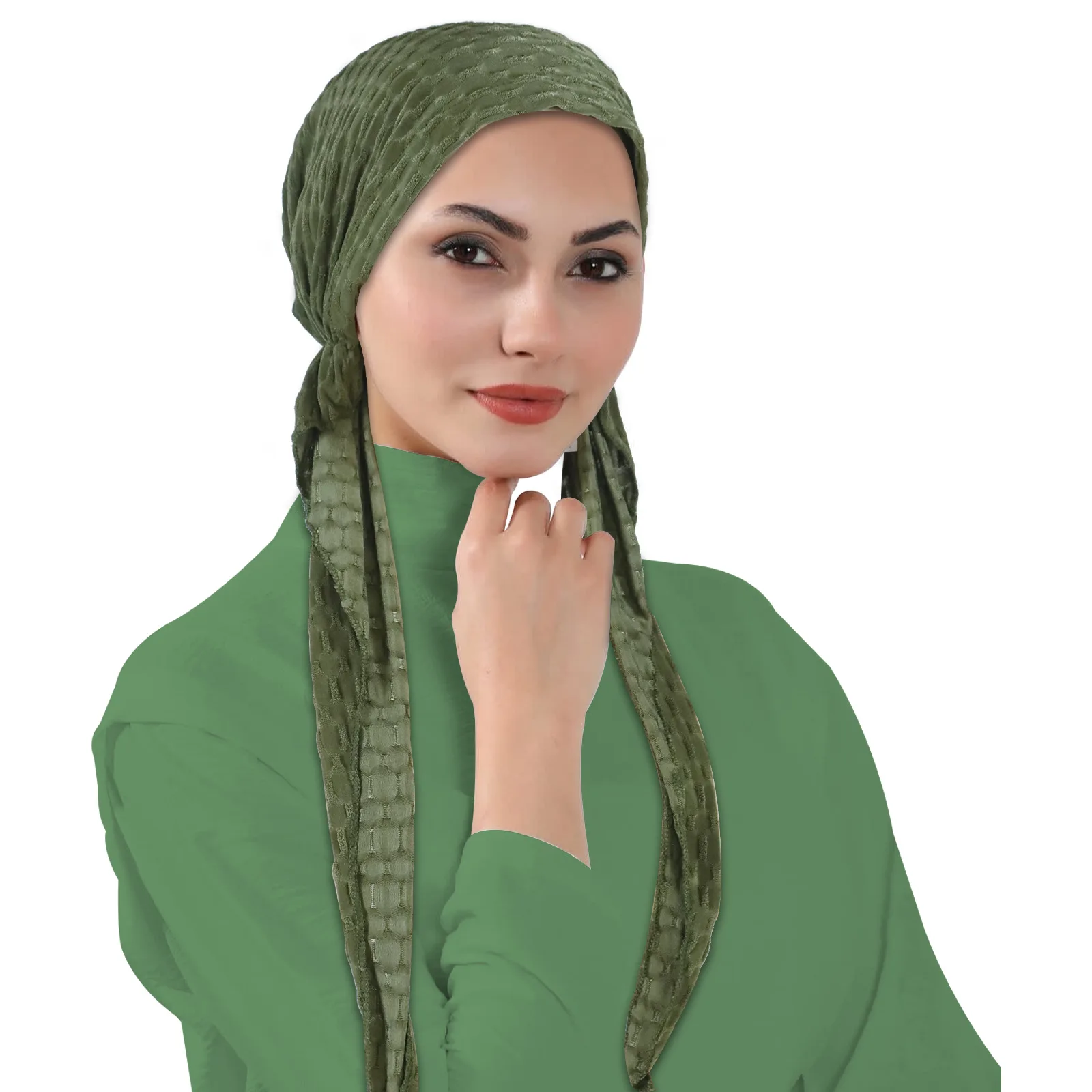 Nuovo Musulmano Hijab Turbante Donne Pre-Agato Cap Coda Lunga Foulard Berretti Cofano Testa Sciarpa Avvolgere Stretch Copricapi Turbante Mujer