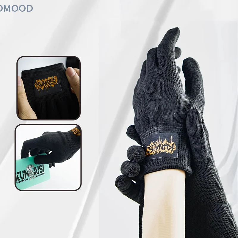 

Беспылевые перчатки для нанесения краски и пленки. Профессиональные перчатки из полиэфирного волокна для автомобильной пленки. Не требуется электричество.