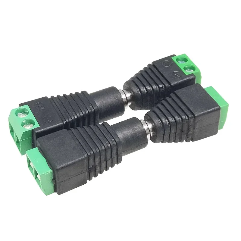 4pcs 12V DC Power Connector Plug Jack Male Female Socket Barrel 2.1mm*5.5mm DC Plug Adapter 2.5mm