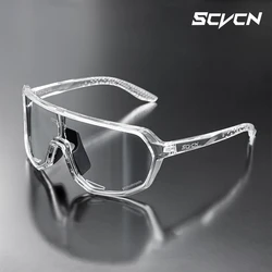 SCVCN Photochromic Sports Sunglasses Polarized Cycling Glasses for Men Mountain MTB Bike Bicycle Goggles UV400 Women Driving