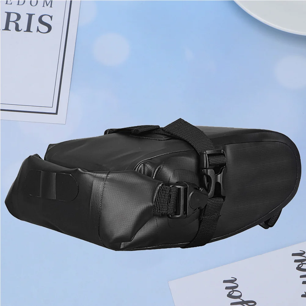 

Large Capacity Waterproof Bike Backseat Bag Nylon Durable Tail Storage Organizer Black Cycling Bike Backseat Bag