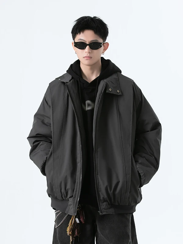 

Мужская зимняя куртка American Sle Cleanfit из хлопка, свободного кроя, с капюшоном, воротником-стойкой, утепленная, с наполнителем из полиэстера, повседневная