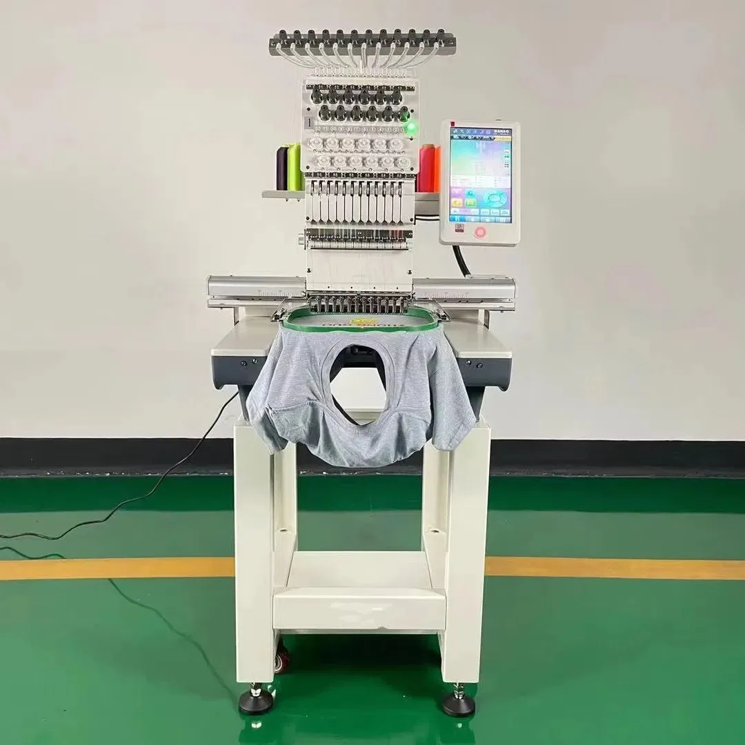 Home Use Long Service 500*350mm Commercial Single Head Embroidery Machine