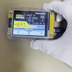 Еще один соло майнер Nerdminer v3 для ловли битка, но как понимаете, шанс его поймать примерно 0.