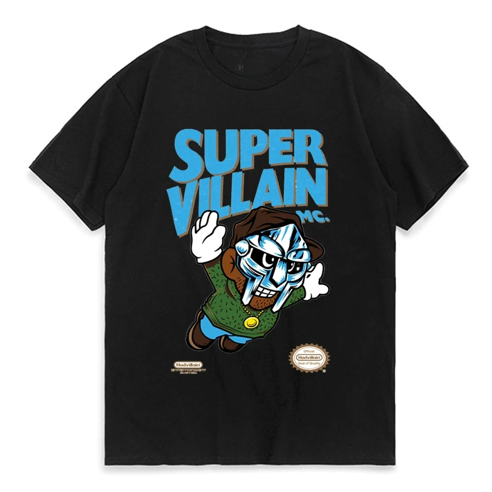 Singer Mf Doom Madlib Madvillain Double Sided Graphic Tshirt Tops Male Hip Hop T Shirt Men Women FleeceT-shirts Fashion