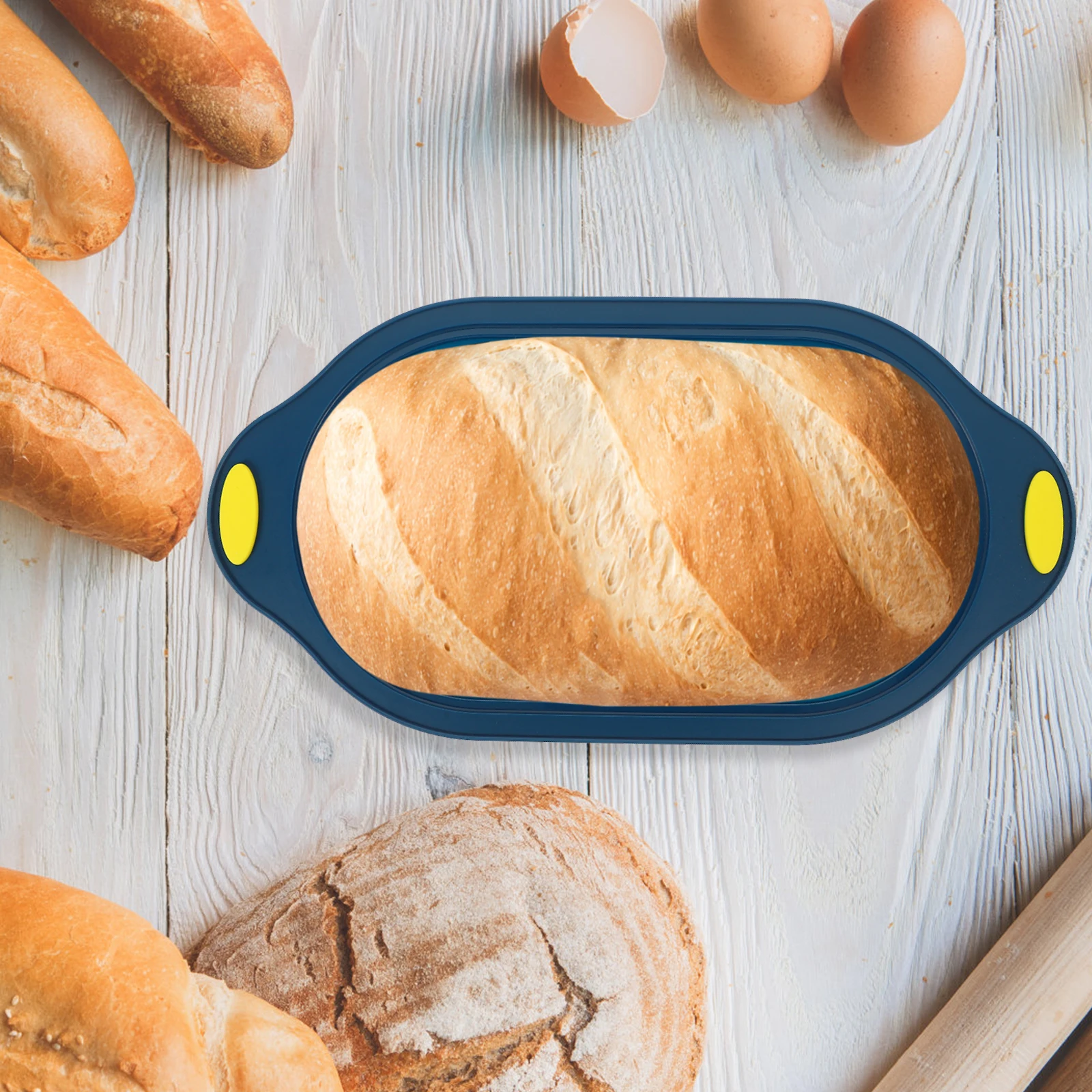 

Silicone Cake Mold Baking Pan Flexible Loaf Pan Easy Demould Non Stick Oven Bread Toast Maker Household Tool