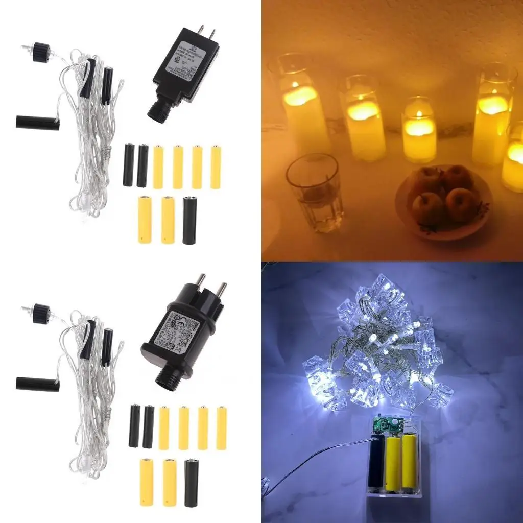 

31BA 3-in-1 AA AAA Battery Eliminators with Power Plug Replacement Dummy Batteries