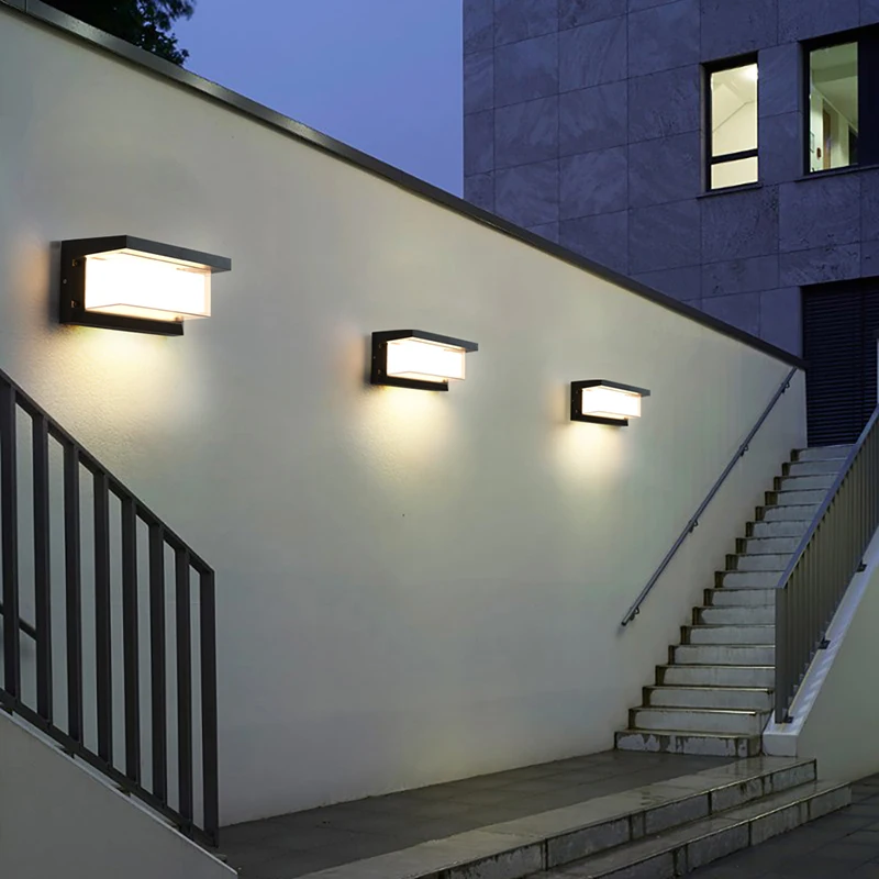 Imagem -04 - Outdoor Led Alumínio Wall Light Ip65 Impermeável Home Escadas Quarto Cabeceira Jardim Corredor Iluminação