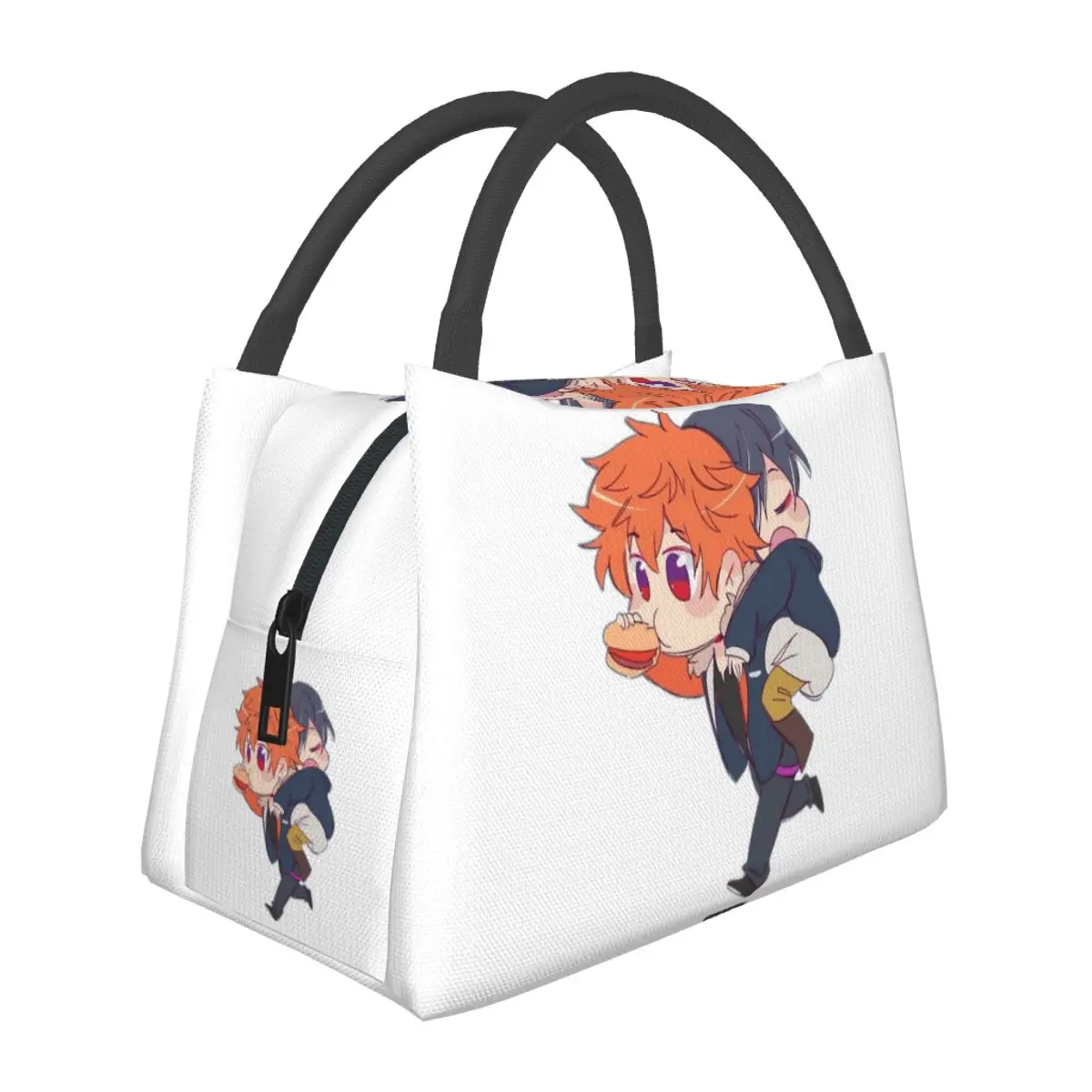 Obey Me Lightweight Handheld Insulated Lunch Bag Aluminum Foil Liner for Adults Students Travel Picnic