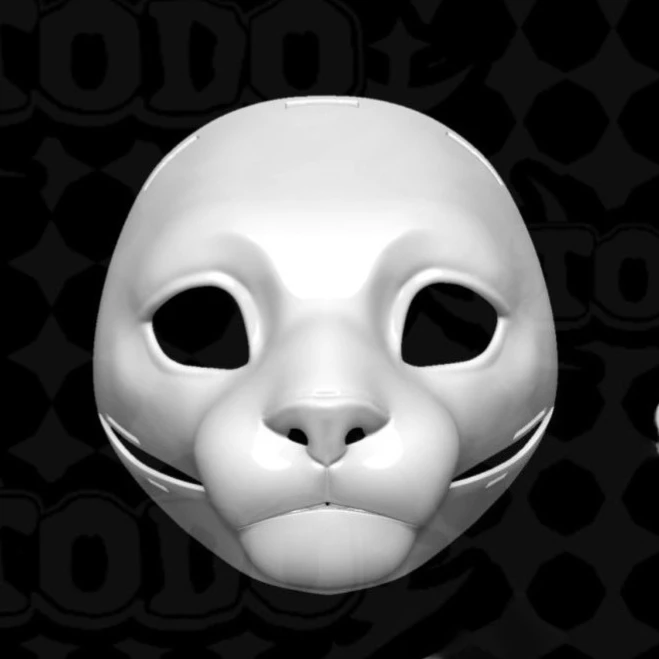 

American Style Base Mask Movable Jaw Lion Head Base Semi Realistic Anime Accessories Cosplay Props petg material