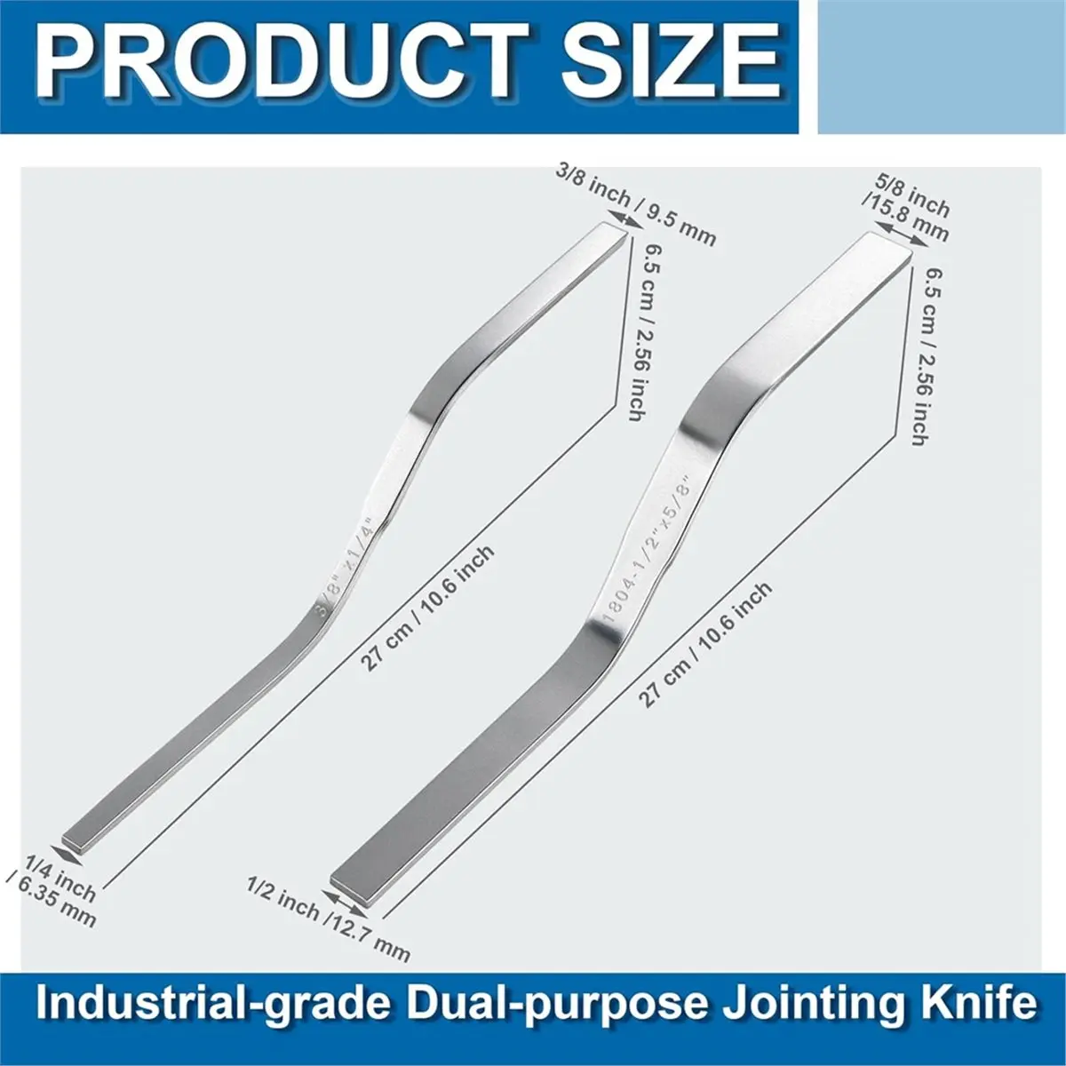PROMOTION~ Double Ended Brick Jointer for Cement Pointing Trowel 3/8