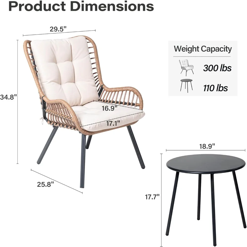 Outdoor Patio Bistro Set 3