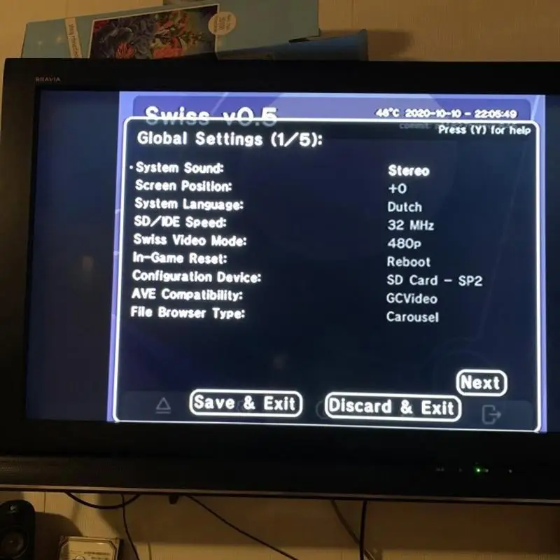 R53C لـ Gamecub وSD2SP2، ومحول قارئ بطاقة Tf، والاستبدال وقرص التمهيد السويسري #4