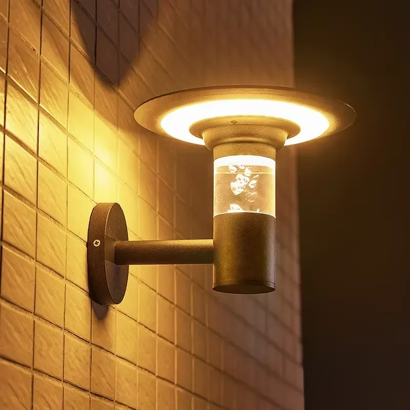 LED Solar Lights Outdoor Waterproof IP67 Cube Design Garden Lights Sunlight Sensor Battery Powered Courtyard Balcony Fence