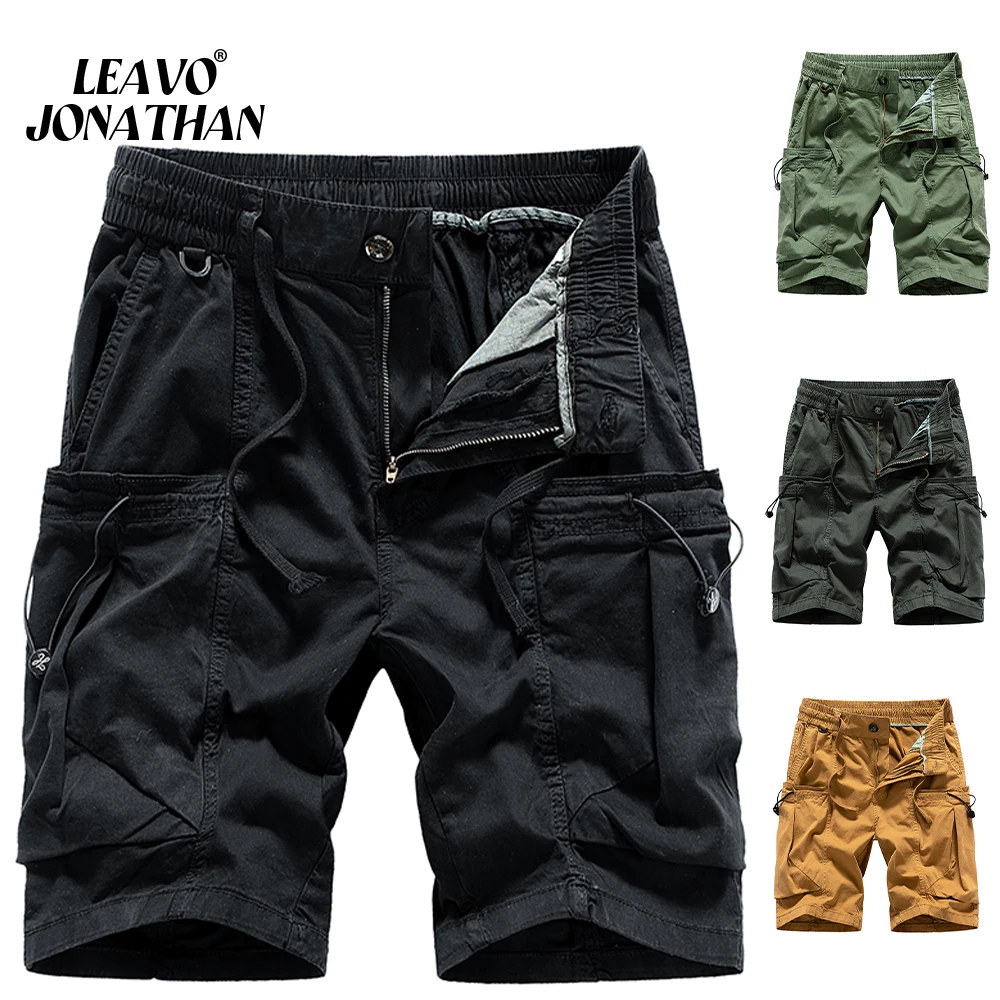 2024 Summer Men Brand Cargo Shorts Spring Cotton Casual Joggers Short Pants Street Fashion Vintage Classic Shorts Dropshipping