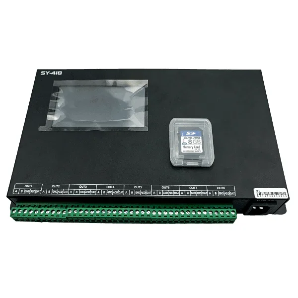 SY-418 Pixel Addressable Controller AC100V-240V TTL & RS-485 x 8 channels Digital Pixel Programmable LED Controller