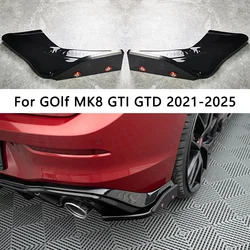 Rear Side Splitters V.2 + Flaps for Volkswagen Golf GTI / GTD Mk8 Maxton Style Rear Bumper Side Spoiler Splitter Rear Diffuser
