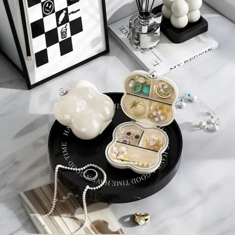 Luxuriöse, wolkenförmige, versiegelte, tragbare Plastikbox für Schmuck, Pillen, Medikamente, Ringe, Ohrringe – Detail 14