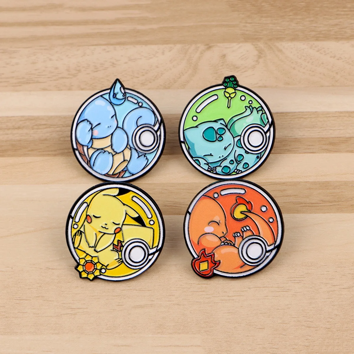 4-5pcs/set Cute Monsters Enamel Pin Cool Game Brooches Lapel Badges Briefcase Backpacks Accessories Decoration Jewelry Fans Gift