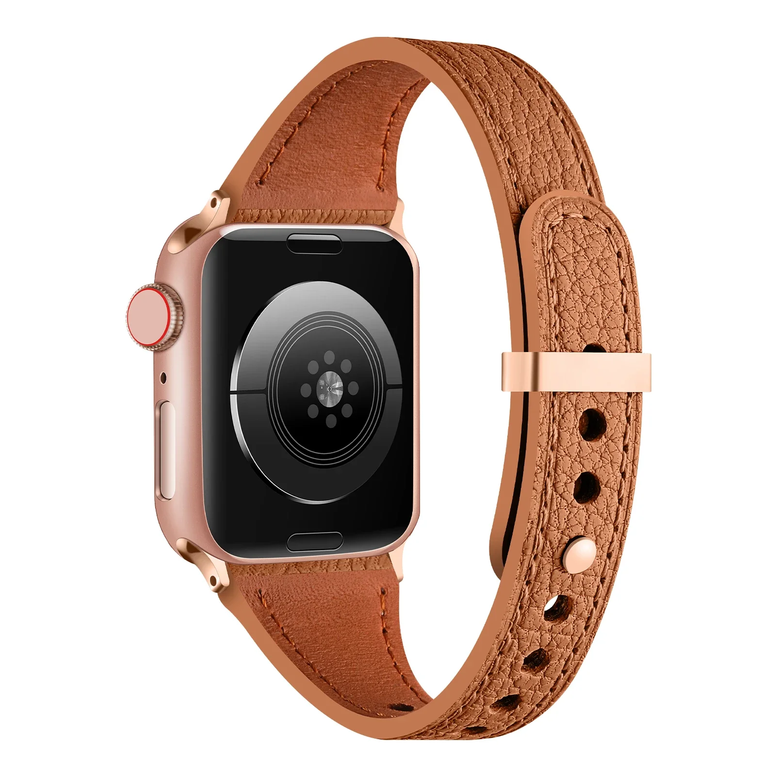 Wąski skórzany pasek do Apple Watch 10 42/46 mm Ultra/2 49 mm 9 8 7 45 mm 41 mm Wysokiej jakości iWatch 6 5 4 SE 44 mm 42 mm 40 mm 38 mm