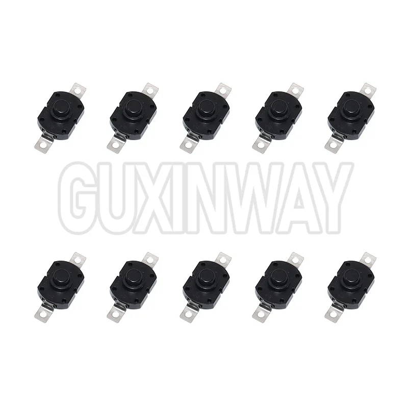 10 قطعة ON-OFF 1712KD 30 فولت 1A مصباح يدوي التبديل قفل مفتاح بـزر دفع 17X12X9.5 مللي متر الجدول مفتاح لمبة مصباح يدوي زر التبديل #2