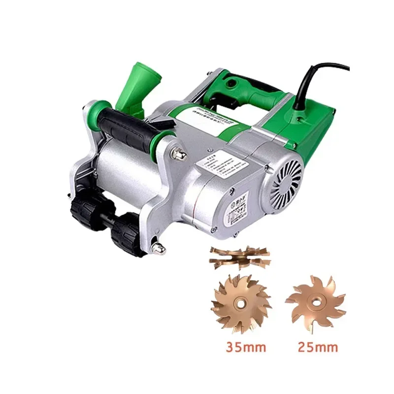 1100W 220V/110V Electric Wall Chaser Groove Cutting Machine Concrete Wall Slotting Machine Circular Saw 35MM/25MM