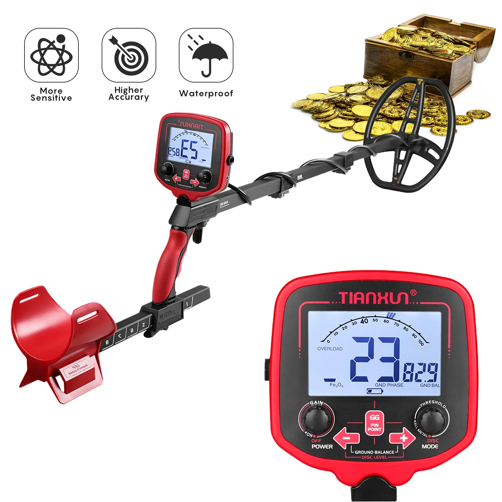 Yun Yi Tianxun New Gold Metal Detector TX-850 Professional Upgraded Underground Gold Detector