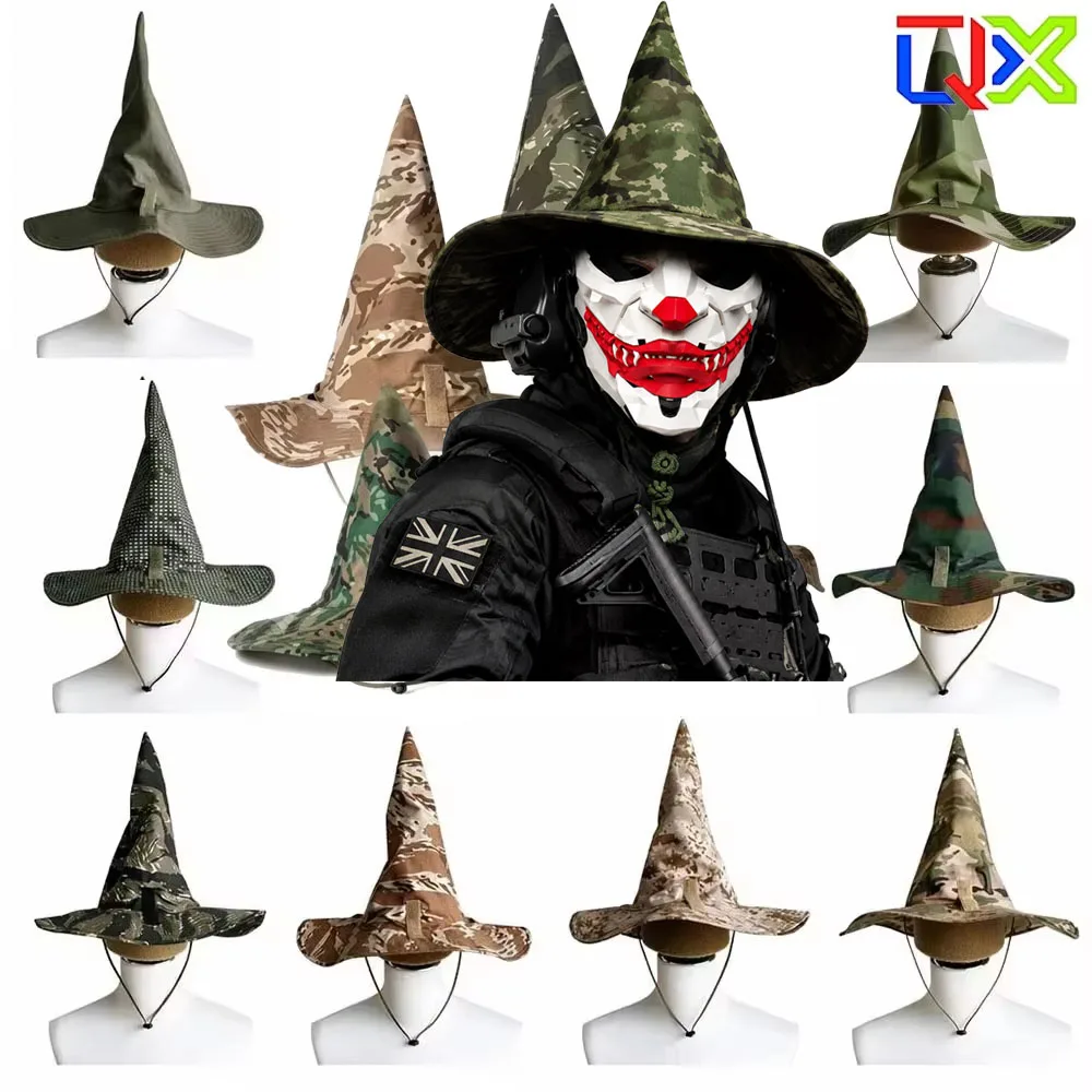 qx-tactical-camo-wizard-hat-wide-brim-breathable-magic-cone-cap-for-airsoft-cosplay