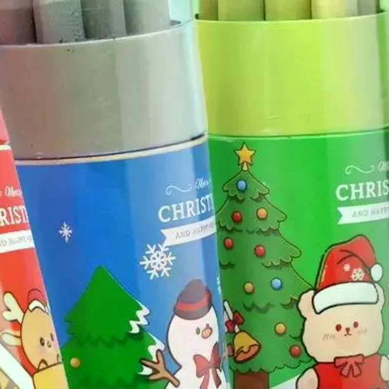 

12 Color Christmas Pencil Filled Graffiti Art Painting Brush Drawing Pencils Sketching Pen Stationery Supplies Christmas Gifts