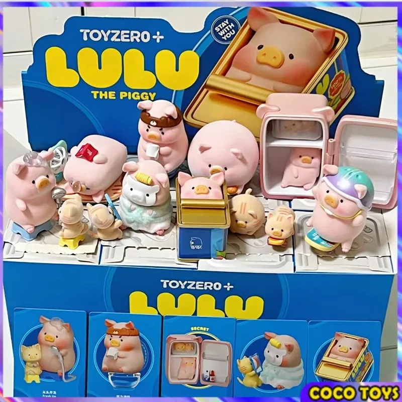 Caja ciega de la serie Lulu The Piggy Stay With You, figura de Anime Kawaii, colección de cajas misteriosas, modelo de juguete, regalo sorpresa para niños