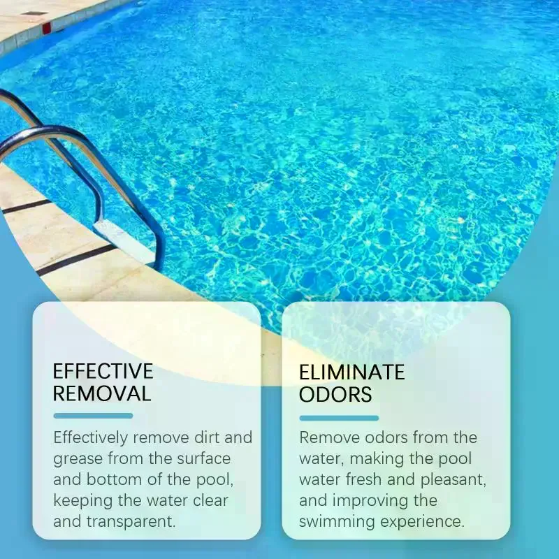 Purify Water Disinfection Chlorine Pills Multi-Effect Pool Cleaning Algae Removal Effervescent Tablets 100g