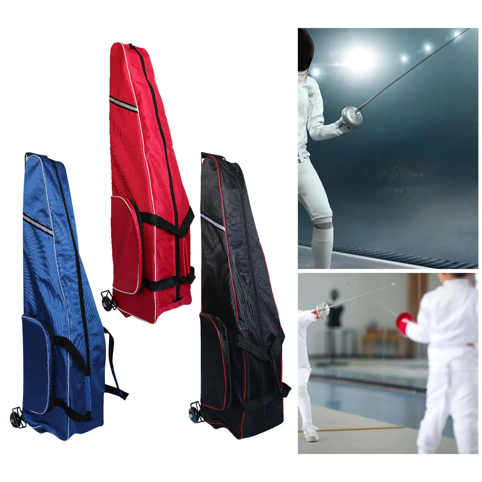 Fencing Backpack Trolley Case Oxford Cloth Versatile Universal Accessory Fencers Lightweight Sports Fencing Storage Bag Handbag