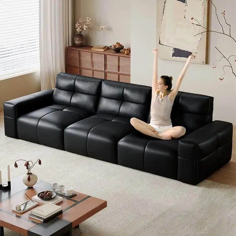 Extendable Electric Recliner Sofa Strong Design Nordic Relax Electric Recliner Sofa Black Modern Divano Soggiorno Furniture