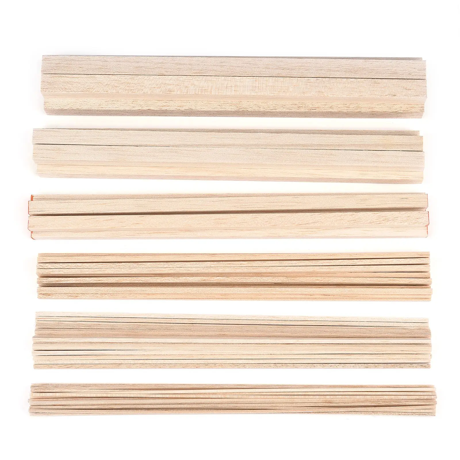 2/3/4/10/12/15mm Balsa Wood Craft Square Cudgel Model Toys Building Carving Handicraft Educational DIY Accessories Balsa Stick