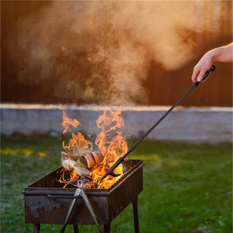 Imagem -03 - Conjunto de Ferramentas de Lareira Pinças de Fogo Gancho de Fogo de Escova pá Villa Limpeza de Poeira do Forno Pcs