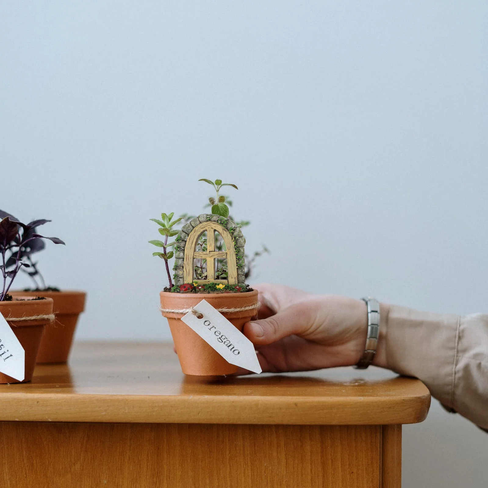 

2Pcs Fish Tank Decor Resin Stone House Micro DIY Landscape Ornament Aquarium Decoration Fish Tank Accessory Landscape Adornment