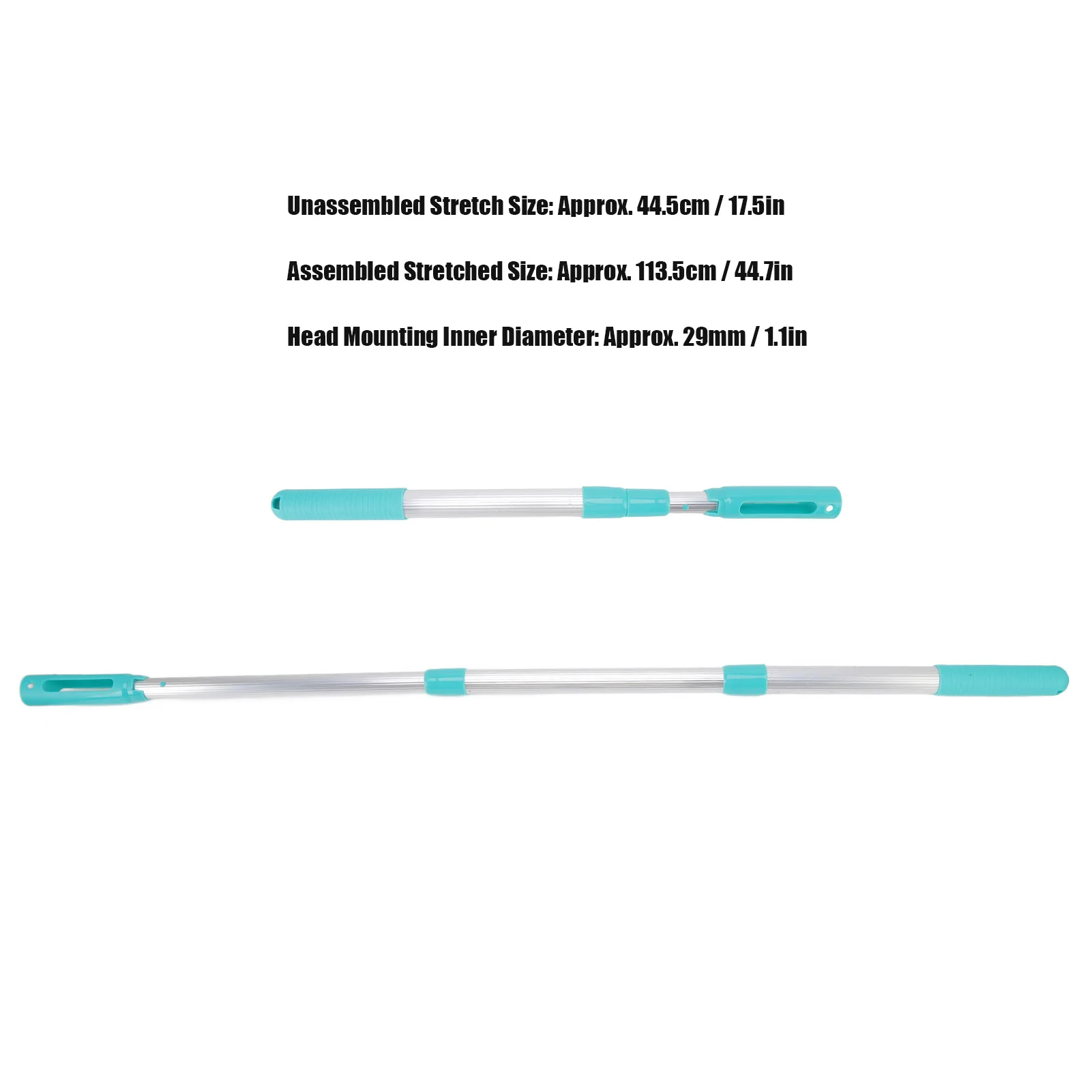 3 Section Telescopic Swimming Pool Pole Detachable Aluminum Swimming Pool Extension Rod For Cleaning Net