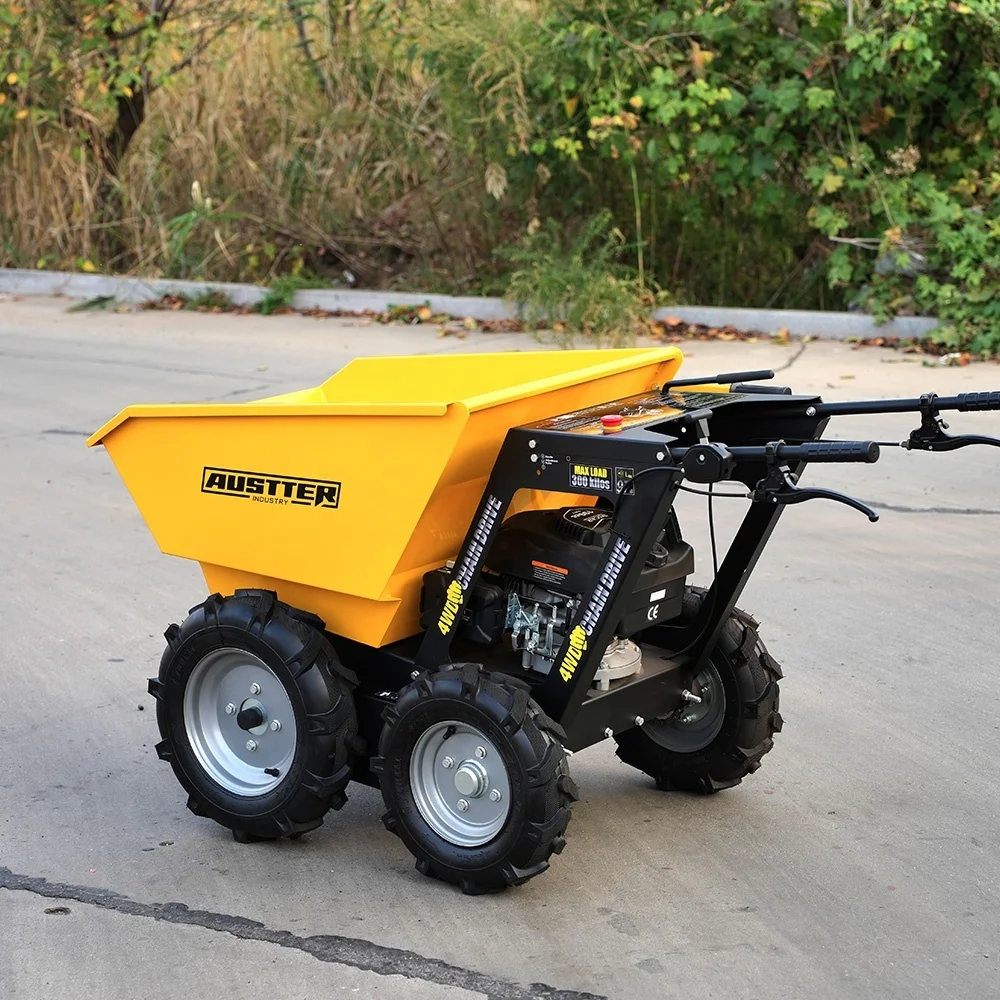 AUSTTER 250 kg 6,5 KM silnik benzynowy 4Wd Farm Mini-Dumper Barrow do transportu rolniczego