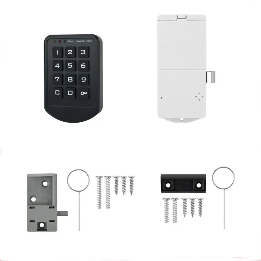 Keyless Digital Button Lock Low Power Touch Keypad Password Lock Battery Operated Multi-function Cabinet Lock Home Security