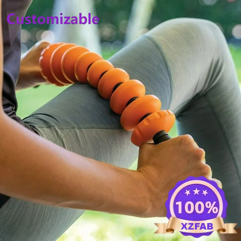 Factory Direct 2026 Top RatedHandheld massage stick muscle relaxation roller calf yoga stretching frame waist back rolling