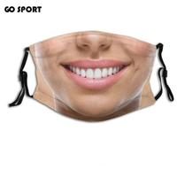 Facial Expression 3D Three-dimensional Mask Breathable Personality Funny Printed Mask Cotton Printed Party Cosplay Mask Men