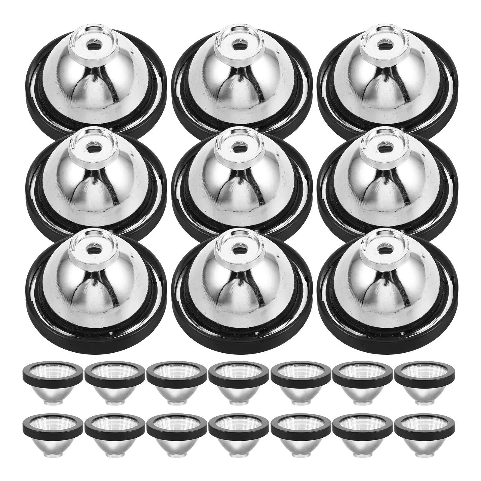 50 stuks Solar Spotlight Cup 5 3 cm Plastic Standbeeld Guard Downlight Cover Accessoires Waterdichte Nachtverlichting Tuin