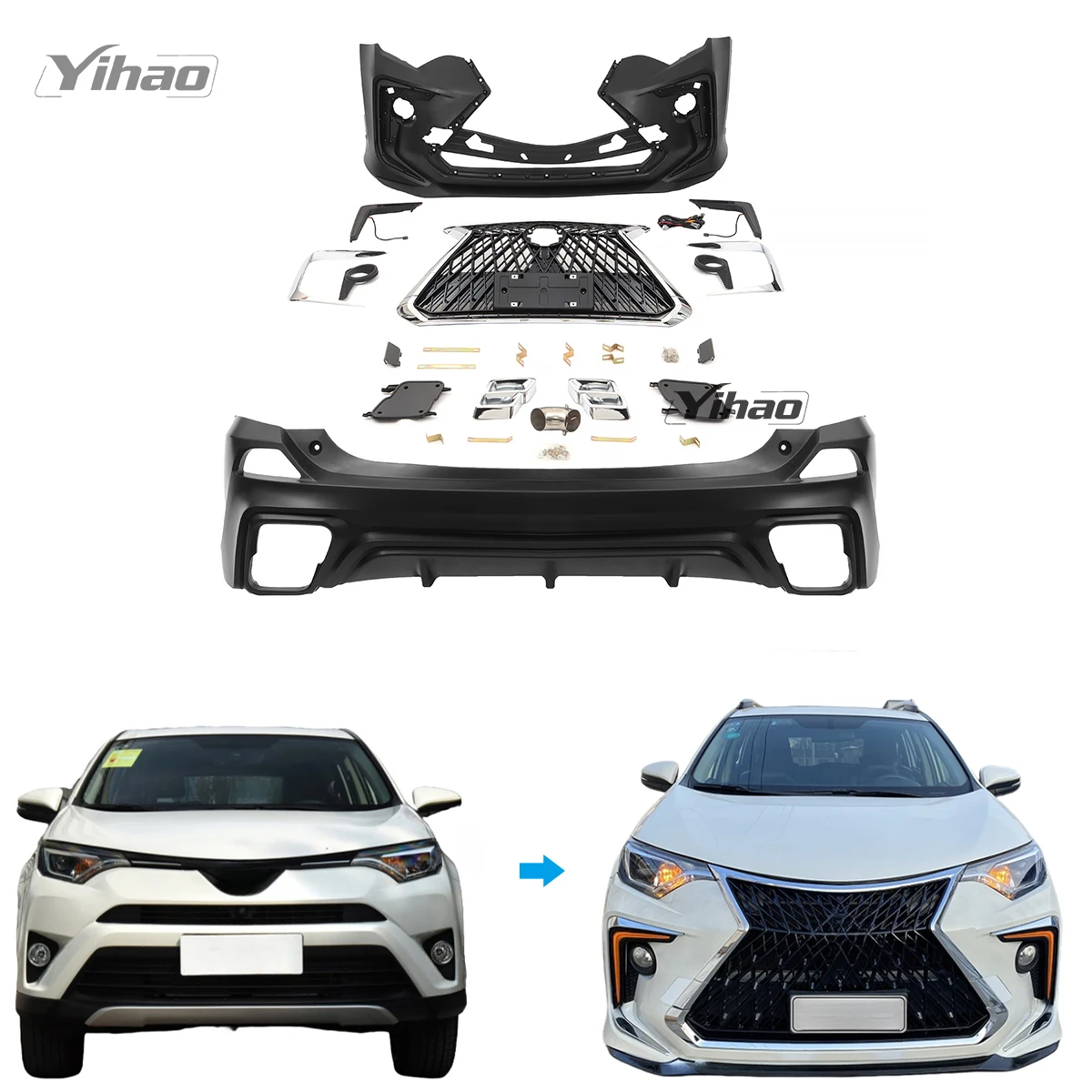 

Factory Price Body Kits For Toyota Rav4 2016+ 2017 2018 2019