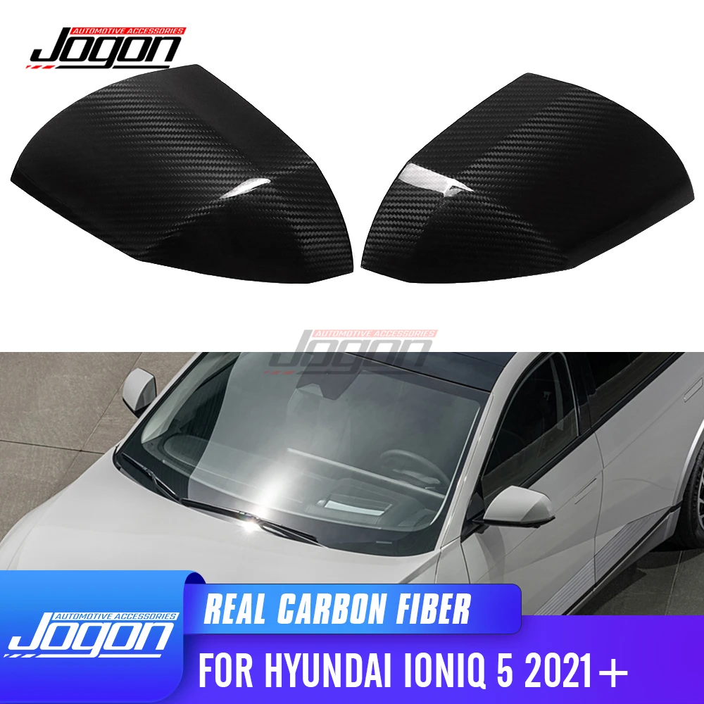 

Carbon Fiber Car Rear Side Wing Mirror Caps Add On Rear View Mirror Cover Trim For Hyundai Ioniq 5 NE 5 N SE 2022 2023 2024 2025
